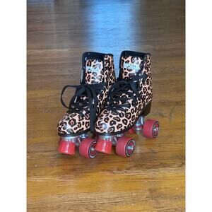 Impala Leopard Rollerskates - LIKE NEW - Size W8